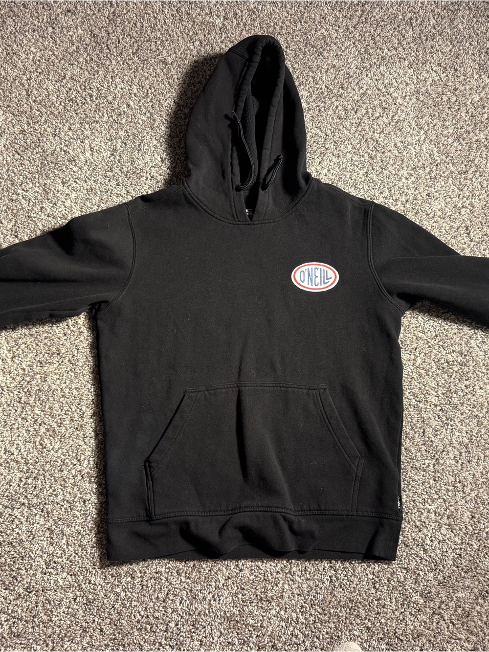 O'Neill Black Hoodie with Retro Oval Logo